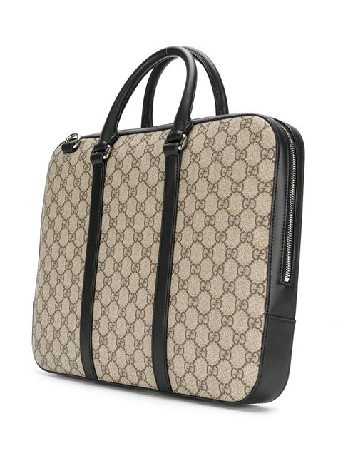 Gucci leather laptop bag